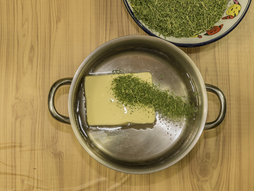 making cannabutter