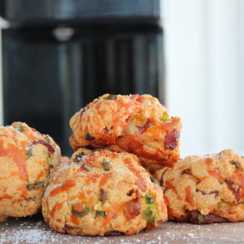 bacon cheese scones with cannabis