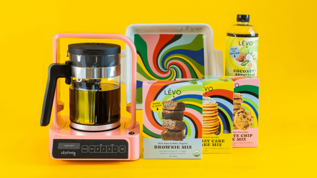 Levo machine with brownie mix boxes