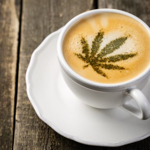 cannabis coffee in a cup