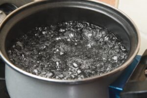 pot of water on stovetop